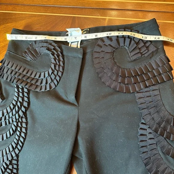 Just Cavalli Black Jacket & Pants Set Intricate Appliqué Spanish Style - Picture 15 of 16